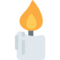 Candle emoji on Twitter